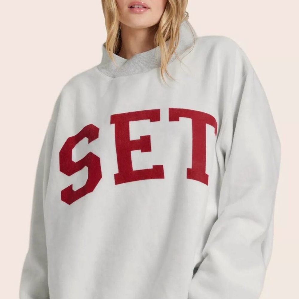 NEW SET X PARKE REVERSIBLE VARSITY MOCKNECK - L/XL
